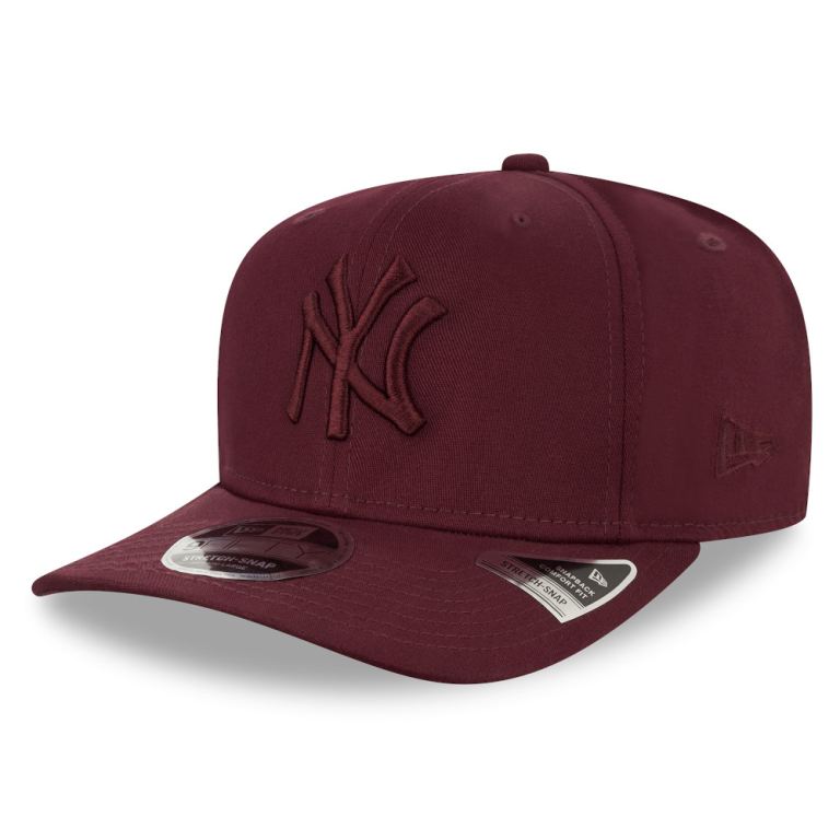 Gorras New Era Mlb Rojos - New York Yankees Tonal Maroon 9FIFTY Stretch Snap 67248DCKX